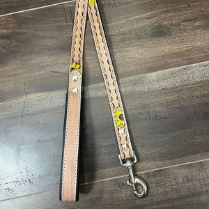 Laisse de chien en cuir usiné à la main personnalisée nouvel arrivage conception de tournesol de luxe laisse en cuir de vachette véritable avec poignée - Product Image 5