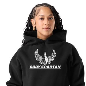 Women's Black Oversized Pullover <b>Hoodie</b> Long Sleeve Fleece Sweatshirt Casual Gym <b>Workout</b> Activewear Relaxed Fit <b>Hoodie</b> - Product Image 2