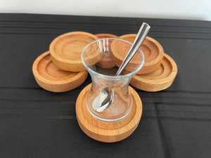Personalized Wooden <b>Coaster</b> for <b>Beer</b>, Tea or Any Drink, Made of Quality Solid Beech Wood, <b>Coaster</b> for Cafes, Kitchens or Hotels - Product Image 4
