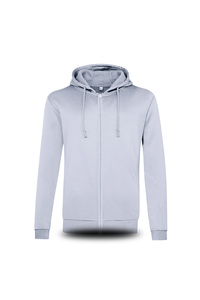 Sweat à capuche unisexe BEAM à fermeture éclair, décontracté, ample, brodé, technique, automne, mélange de polyester et de coton, double aiguille, poignets à double aiguille, 2 côtés - Product Image 6