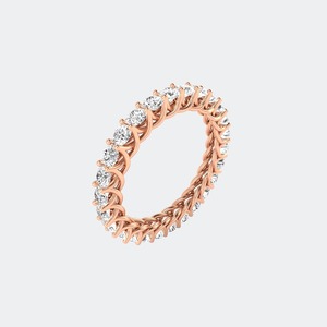 Anillo de Diamantes Cultivados en Laboratorio de Corte Brillante Redondo de Lujo de 2.00 CTW para Mujer, Plata de Ley, Joyería Moderna para Aniversario de Bodas, Regalo - Product Image 3