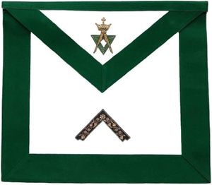 Fringed High Priest Royal Arch Masonic Apron - [<b>Red</b> & Gold] Extendable Belt with Metal Snake Clip and Hook - Product Image 6