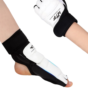 Wholesale Unisex Leather Karate Kick Boxing Leg Protector <b>Instep</b> Equipment for Martial Arts Clothing for Men and Women - Product Image 1
