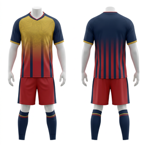 Team Soccer Kit Full Sublimation Breathable Fabric Uniform | <b>Men</b> Women Adult Sizes | Short Front Lightweight Quick Dry - Product Image 1