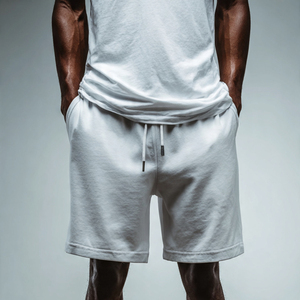 Shorts de yoga OEM en polyester/coton pour hommes, été, course à pied, séchage rapide, taille haute, élastique, respirant - Product Image 3