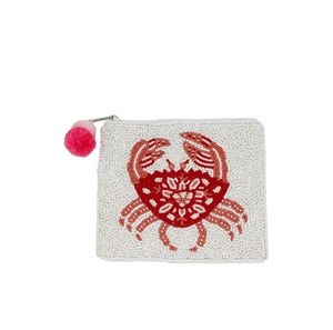 Elegante monedero bordado con cuentas de semillas para mujer, monedero de lujo hecho a mano con cuentas de semillas bordadas. - Product Image 3