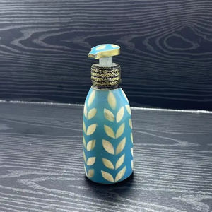 Support à savon en métal motif feuille bleue, idéal pour la maison, l'usage quotidien, la salle de bain, les événements, la décoration du comptoir de la salle de bain, en provenance d'Inde - Product Image 1