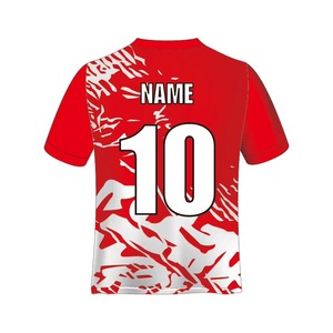 Custom Retro Pattern Soccer Jersey Breathable Fabric with Team Name and Logo Printing Individualized Soccer Wear - Product Image 4