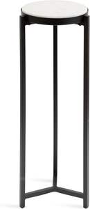 Table d'appoint ronde avec plateau surélevé, supports verticaux robustes et base circulaire, support moderne gain de place pour bars - Product Image 6