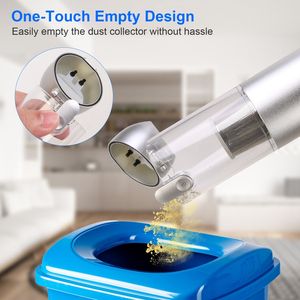 Aspirapolvere Portatile per Auto Senza Fili, Potente Aspirazione 16kPa, 2 Velocità, Filtrazione, Luce LED SOS, Ricaricabile, Leggero - Product Image 5