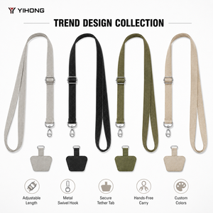 Sangle de téléphone <span class=keywords><strong>portable</strong></span> universelle réglable avec cordon d'épaule du fabricant, marque YH, longueur 120 cm pour téléphone - Product Image 2