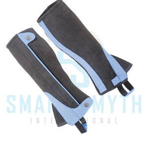 Premium Equestrian <b>Half</b> <b>Chaps</b> for Horse Riding Training with Front Zipper Elastic Panels and Secure Adjustable Fit - Product Image 4