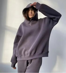 Vestido con Capucha de Manga Larga para Mujer, Premium, Mezcla de Algodón Suave, Estilo Casual Oversize - Product Image 2