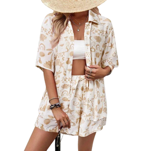 Women Elegant Printed Playsuit Jumpsuit Set Casual Wear - Product Image 3