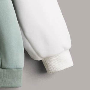 Sweat à capuche pour homme, premium, hiver, couleur arctique turquoise |   Vêtement de sport surdimensionné imperméable et respirant bleu océan uni pour la ville - Product Image 4