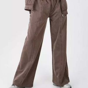 Nouvel ensemble de survêtement unisexe personnalisé de qualité supérieure, style streetwear, délavé à l'acide, à capuche, uni, léger, respirant, à manches longues - Product Image 6