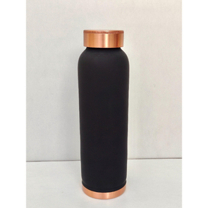 Bouteille en cuivre étanche sans joint, disponible en grandes quantités, logo personnalisé accepté, bouteille en cuivre avec revêtement noir - Product Image 3