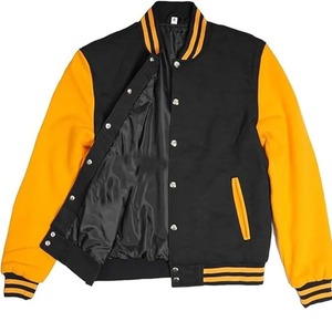 เสื้อแจ็คเก็ตเบสบอลแบบสั่งทำพิเศษสำหรับผู้ชาย รุ่น Voristy - Product Image 4