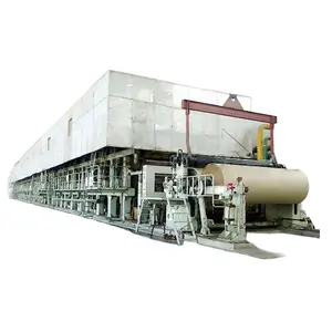 Kraft Paper Mill Waste Carton Recycling Equipment Kraft Paper Jumbo Roll Making Machine for Sale