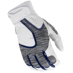 Gants de frappe de baseball sur mesure de haute qualité en gros |   Cuir gauche/droit respirant, série rouge, marine, gris - Product Image 4