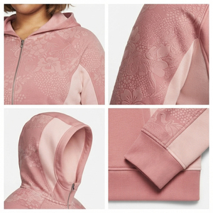 Plus Size Women's Printed Hooded Zip-Up Fleece Sweatshirt Casual Winter Wear French Terry Hooded <b>Jacket</b> Women Crop Zipper Hoodie - Product Image 6