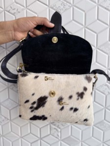 Nuevo Bolso Bandolera de Piel Vacuna Estilo Western, Bolso de Mano Elegante Bohemio en Oferta, con Correa para la Muñeca, Bolso Multiusos para Mujer - Product Image 5