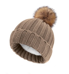 Wholesale Custom Jacquard <b>Bobble</b> <b>Hat</b> Pom Pom Beanie Winter Ski Team Cuffed Pom Pom Beanies With Logo Custom Embroidery Big Bone - Product Image 6