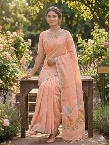 Hermoso y Lujoso Pallu con Borde Tejido Zari y Trabajo Jacquard, Sari de Seda Tradicional - Elegante Diseño Jacqu Sólido - Product Image 2