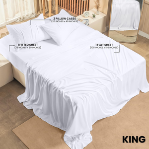 <b>King</b> <b>Size</b> Fitted Plain Waterproof High Quality Disposable Hotel Use 100% Cotton Flat Fitted <b>Sheet</b> Sets of 4-Piece - Product Image 1