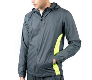 Chaqueta Cortavientos Personalizada con Logotipo, Impermeable, Ligera, de Poliéster y Nailon, para Hombre, Conjunto Deportivo para Exteriores - Product Image 2
