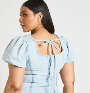 Vestido Vaquero con Cinturón para Mujer, Estilo Casual, Logotipo Personalizado, Marca Privada, Fabricante de Ropa al por Mayor, Uso Diario, Estilo Moderno - Product Image 5