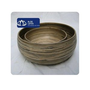 [MEILLEURES VENTES] |   Bol en bambou roulé pour servir le petit-déjeuner, le déjeuner, le dîner et les collations du Vietnam - Product Image 1