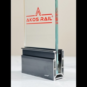 Pasamanos de alta resistencia moderno de 90x50mm de aluminio continuo 6063/T6 con canal de grado resistente, acabado resistente al agua con protección UV - Product Image 6