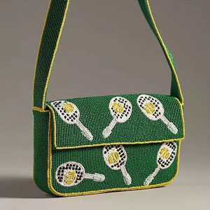 Bolso de Mano Bordado a Mano con Cuentas de Resina TCE Craft Exim para Mujer |   Cartera Artesanal Tradicional para Mujer |   Accesorio de Moda Étnica - Product Image 1