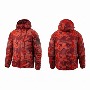 Hot Selling Premium Quality <b>Lightweight</b> Camouflage Hooded Puffer <b>Jacket</b> Windproof Warm Outdoor <b>Casual</b> Winter <b>Jackets</b> For Unisex - Product Image 5