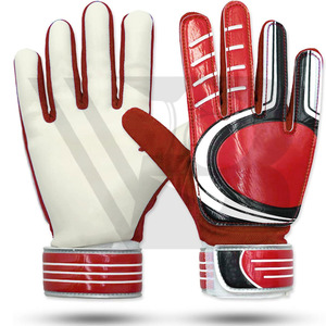 <b>Custom</b> Leather Professional Goalkeeper Gloves High Quality Breathable Adjustable Velcro Closure Non-Slip Waterproof Made - Product Image 3