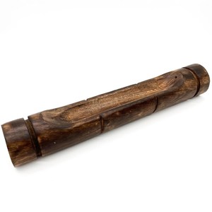Support à bâtonnets d'encens en bois massif fait main, double plateau en bambou pour cendres, décoration zen pour la méditation, la maison et les cadeaux - Product Image 3