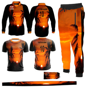Ensemble de vêtements de sport personnalisés pour paintball en gros : maillot à manches longues, t-shirt, pantalon de jogging et masque facial - Product Image 3