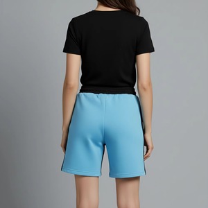 Shorts de sport taille haute pour femme en polaire épaisse, chauds, ajustables, pour l'entraînement et le fitness - Product Image 5