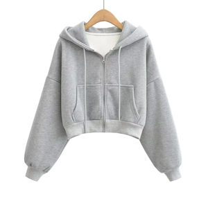 Front Logo Anti-Shrink Quick-Dry Women Clothing Winter Wear <b>Crop</b> <b>Top</b> <b>Hoodies</b> New Design Oem Service Women's <b>Crop</b> <b>Top</b> <b>Hoodies</b> - Product Image 6
