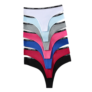 Braguitas Bikini Ajustables de Tallas Grandes para Mujer, Sexys, Suaves, Frescas, Transpirables, Antiarrugas, Estampadas o Lisas, con Logotipo Personalizado - Product Image 5