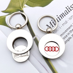 <b>Custom</b> Pattern Coin Trolley Token with Metal Holder <b>Key</b> <b>Ring</b> Keychain, Marktex - Product Image 4