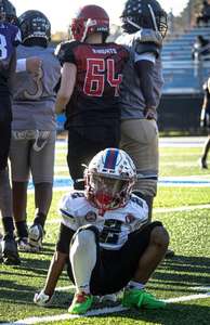 ชุดยูนิฟอร์มอเมริกันฟุตบอลคุณภาพสูงแบบสั่งทำสำหรับผู้ใหญ่ ระบายอากาศได้ดี แขนสั้น ชุดสีทีมพร้อมส่ง! - Product Image 5