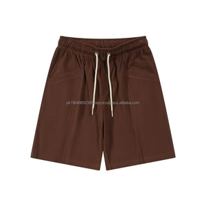 2025 Men's 260G Heavy Retro Casual <b>Sweatpants</b> Mid Street Hip Hop Baggy Pocket Fashion <b>Shorts</b> Print SpringSummer Collection - Product Image 2