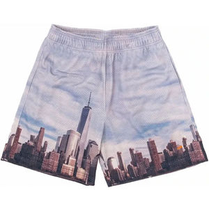 Pantalones Cortos Deportivos de Gimnasio para Hombre, Estilo Urbano, Personalizados, de Poliéster y Elastano, Cómodos, Tejido de Lana, para Correr - Product Image 5