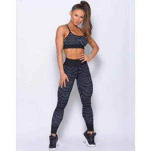 Conjunto Deportivo de 2 Piezas para Mujer, Leggings de Cintura Alta, Sujetador Deportivo, Ropa Deportiva para Yoga, Ejercicio, Fitness, Ligera y Transpirable - Product Image 1