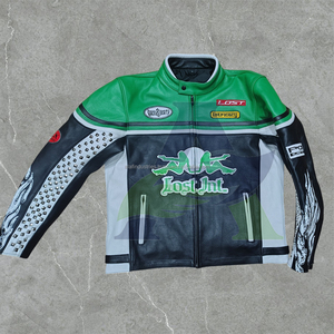 Men's Racing <b>Armored</b> <b>Jacket</b> <b>With</b> Motorbike <b>Leather</b> <b>Jackets</b> <b>Motorcycle</b> <b>Leather</b> <b>Jackets</b> Street Biker - Product Image 1