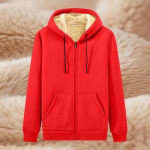 Veste à capuche 100% coton, imprimée sur mesure, avec poche, fermeture éclair sur le devant, unisexe, décontractée, pour l'été, coupe classique, couleur unie - Product Image 5