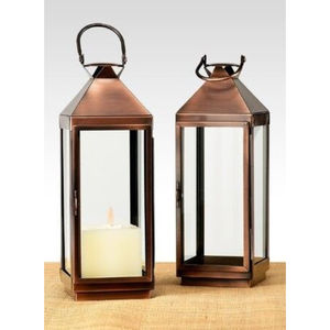 Farol Colgante de Acero Inoxidable y Vidrio en Color Dorado de Diseño Exclusivo, Ideal para Decoración de Jardín y Hogar en Pascua - Product Image 4