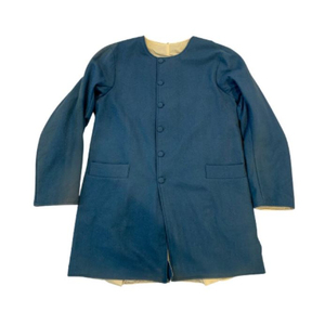 Manteau pour homme style denim à boutons, manches longues, col rond, reproduction des manteaux de travail des finesses du XVIII au début du XIXe siècle - Product Image 5